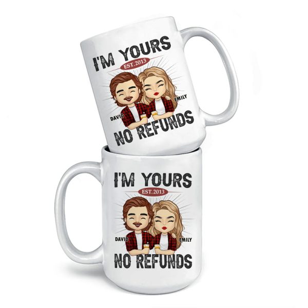 Happier With You - Couple Personalized Custom Mug - Gift For Husband Wife, Anniversary Happier With You - Couple Personalized Custom Mug - Gift For Husband Wife, Anniversary