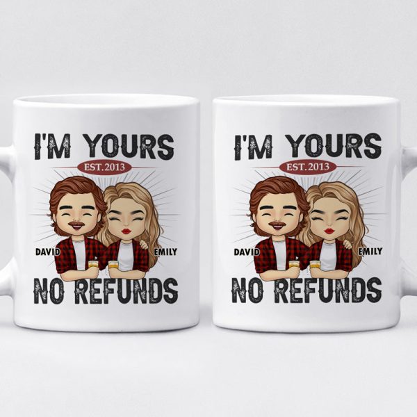 Happier With You - Couple Personalized Custom Mug - Gift For Husband Wife, Anniversary Happier With You - Couple Personalized Custom Mug - Gift For Husband Wife, Anniversary