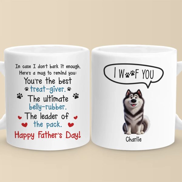 Happiness Has Four Paws - Dog Personalized Custom Mug - Father's Day, Gift For Pet Owners, Pet Lovers Happiness Has Four Paws - Dog Personalized Custom Mug - Father's Day, Gift For Pet Owners, Pet Lovers