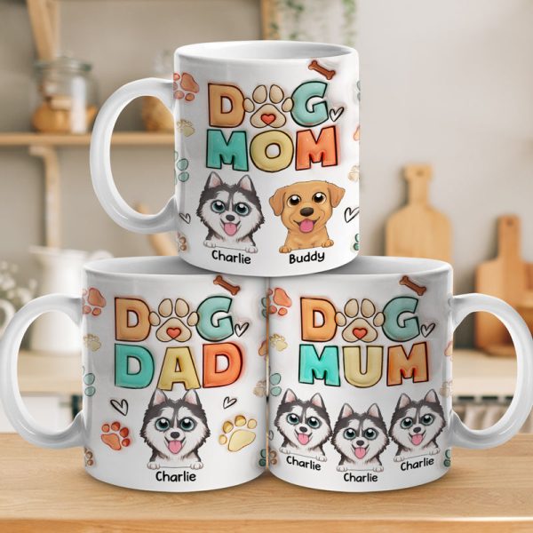 Happiness Is A Warm Puppy During Christmas Time - Dog Personalized Custom 3D Inflated Effect Printed Mug - Christmas Gift For Pet Owners, Pet Lovers Happiness Is A Warm Puppy During Christmas Time - Dog Personalized Custom 3D Inflated Effect Printed Mug - Christmas Gift For Pet Owners, Pet Lovers
