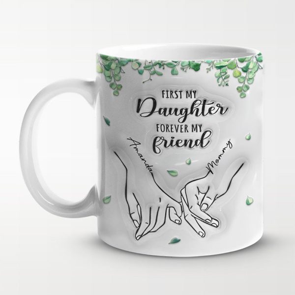 Happiness Is Seeing Your Mother Smile - Family Personalized Custom 3D Inflated Effect Printed Mug - Gift For Mom, Daughter Happiness Is Seeing Your Mother Smile - Family Personalized Custom 3D Inflated Effect Printed Mug - Gift For Mom, Daughter