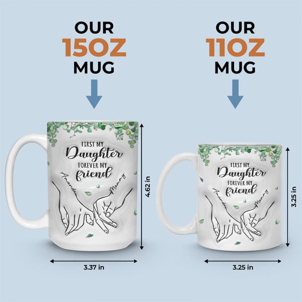 Happiness Is Seeing Your Mother Smile - Family Personalized Custom 3D Inflated Effect Printed Mug - Gift For Mom, Daughter Happiness Is Seeing Your Mother Smile - Family Personalized Custom 3D Inflated Effect Printed Mug - Gift For Mom, Daughter
