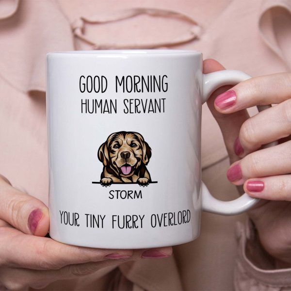 Happy Birthday Human Servant Personalized Custom Dog Mug C334