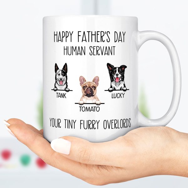 Happy Birthday Human Servant Personalized Custom Dog Mug C334