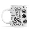Happy Father Day To The Best Dog Dad Personalized 3D Inflated Printed Mug