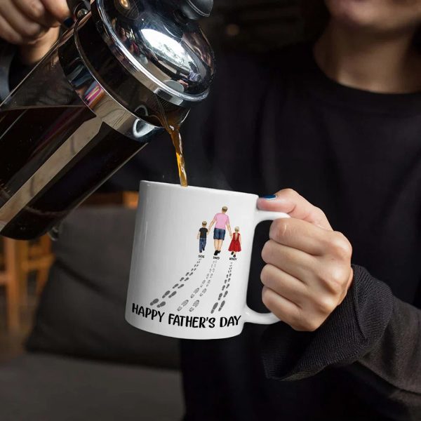 Happy Father's Day Best Dad Ever - Personalized Mug Happy Father's Day Best Dad Ever - Personalized Mug