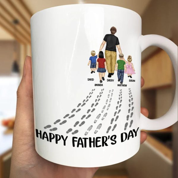 Happy Father's Day Best Dad Ever - Personalized Mug Happy Father's Day Best Dad Ever - Personalized Mug