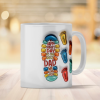 Happy Father's Day Dad Footprints Personalized 3D Inflated Printed Mug Happy Father's Day Dad Footprints Personalized 3D Inflated Printed Mug