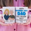 Happy Father's Day Dad You Freakin' Rule - Personalized White Mug - Gift for Dad - Family Guys Happy Father's Day Dad You Freakin' Rule - Personalized White Mug - Gift for Dad - Family Guys