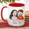 Happy Father's Day Dad You Freakin' Rule!, Personalized White Mug, Gift For Dad, Father's Day Gift Happy Father's Day Dad You Freakin' Rule!, Personalized White Mug, Gift For Dad, Father's Day Gift