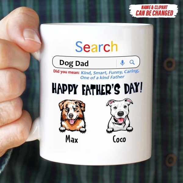 Happy Father's Day Dog Dad Search Dog Coffee Mug K228 HN590 Happy Father's Day Dog Dad Search Dog Coffee Mug K228 HN590