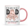 Happy Father's Day Fist Bump Personalized Mug