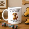 Happy Father's Day Human Servant Cartoon Funny Dogs Personalized Mug, Gift For Dog Dad