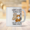 Happy Father's Day Human Servant From Your Tiny Furry Overlord, Personalized Mug, Gift For Cat Dad