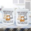 Happy Father's Day Human Servant From Your Tiny Furry Overlord, Personalized Mug, Gift For Cat Dad