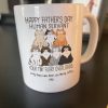 Happy Father's Day Human Servant From Your Tiny Furry Overlord, Personalized Mug, Gift For Cat Dad