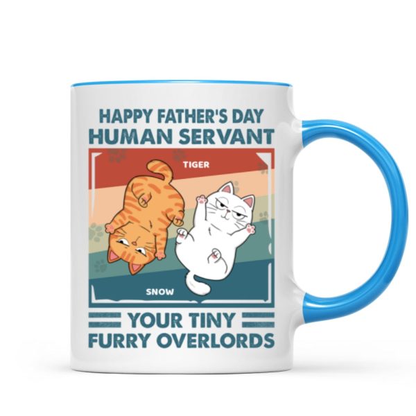 Happy Father's Day Human Servant Retro Personalized Mug