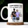 Happy Father's Day To My Dearest Son, Love And Devotion, Hearts And Cityscape - Personalized Custom Coffee Mug - SON034_MG Happy Father's Day To My Dearest Son, Love And Devotion, Hearts And Cityscape - Personalized Custom Coffee Mug - SON034_MG