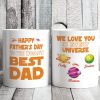 Happy Father's Day To The World's Best Dad Personalized Custom Family Mug C321