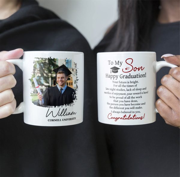 Happy Graduation Your Future Is Bright - Personalized Photo Mug Happy Graduation Your Future Is Bright - Personalized Photo Mug