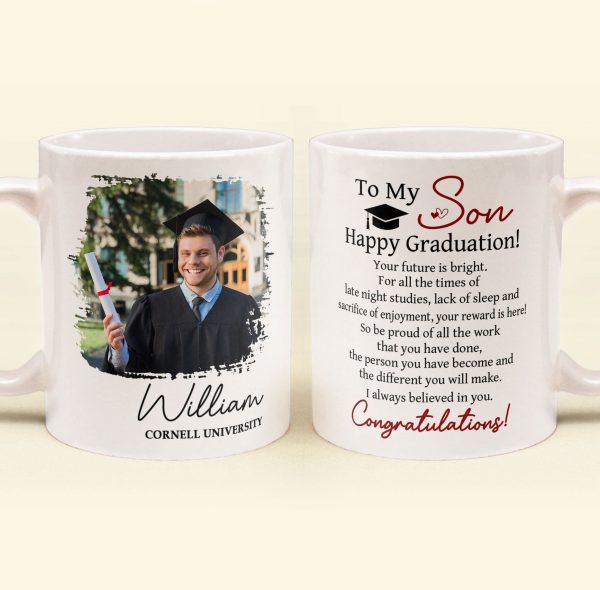 Happy Graduation Your Future Is Bright - Personalized Photo Mug Happy Graduation Your Future Is Bright - Personalized Photo Mug
