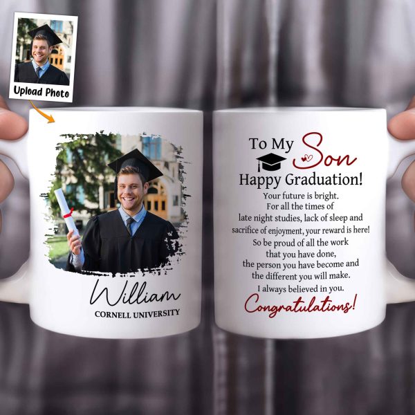 Happy Graduation Your Future Is Bright - Personalized Photo Mug Happy Graduation Your Future Is Bright - Personalized Photo Mug