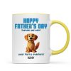 Happy Mother's Day Father's Day Human Servant Cartoon Funny Dogs Blue Tone Personalized Mug