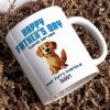 Happy Mother's Day Father's Day Human Servant Cartoon Funny Dogs Blue Tone Personalized Mug