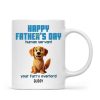Happy Mother's Day Father's Day Human Servant Cartoon Funny Dogs Blue Tone Personalized Mug