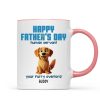 Happy Mother's Day Father's Day Human Servant Cartoon Funny Dogs Blue Tone Personalized Mug