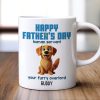 Happy Mother's Day Father's Day Human Servant Cartoon Funny Dogs Blue Tone Personalized Mug