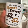Happy Mother's Day Father's Day Human Servant Dachshund Hearts Personalized Mug