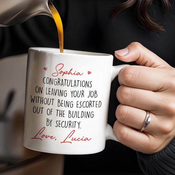 Happy Retirement - Gift For Coworkers, Work Friends, Colleagues - Personalized Custom Coffee Mug - FAM304_MG