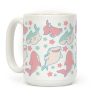 Happy Shark Pattern Coffee Mug Happy Shark Pattern Coffee Mug