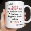 Happy Valentine's Day, My Wiener - Personalized Custom Coffee Mug - CPL1321_MG Happy Valentine's Day, My Wiener - Personalized Custom Coffee Mug - CPL1321_MG