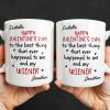 Happy Valentine's Day, My Wiener - Personalized Custom Coffee Mug - CPL1321_MG Happy Valentine's Day, My Wiener - Personalized Custom Coffee Mug - CPL1321_MG