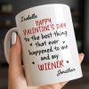 Happy Valentine's Day, My Wiener - Personalized Custom Coffee Mug - CPL1321_MG Happy Valentine's Day, My Wiener - Personalized Custom Coffee Mug - CPL1321_MG