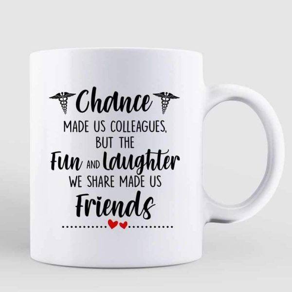 Healthcare Worker Best Friends Personalized Mug