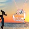 Heartbeat Pendant Necklace with Teddy Bear and Rose Gift Box Heartbeat Pendant Necklace with Teddy Bear and Rose Gift Box