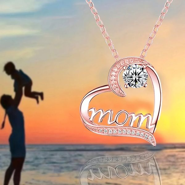 Heartbeat Pendant Necklace with Teddy Bear and Rose Gift Box Heartbeat Pendant Necklace with Teddy Bear and Rose Gift Box