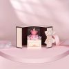 Heartbeat Pendant Necklace with Teddy Bear and Rose Gift Box Heartbeat Pendant Necklace with Teddy Bear and Rose Gift Box