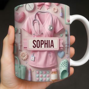 Heartfelt Gift for Dedicated Nurses - Personalized Custom Coffee Mug - NUR058_MG