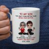 Heartfelt Tribute From Mom To Son Personalized Ceramic Mug, Father's Day Gift For Son