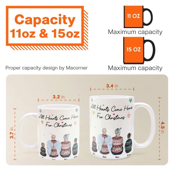 Hearts Come Home For Christmas - Personalized Mug
