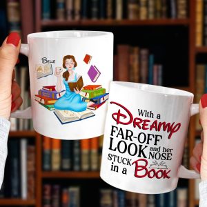 Her Nose Stuck In a Book, Personalized Coffee Mug, Gift For Book Lover, 06HUPO301123PA, 221223