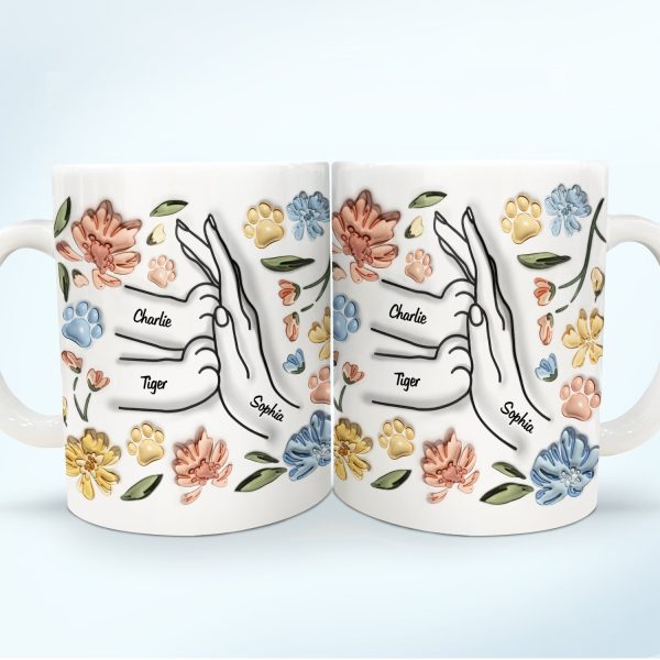 High Five Paw And Hand - Gift For Cat Mom, Cat Lover, Mother, Pet Lovers - 3D Inflated Effect Printed Mug, Personalized White Edge-to-Edge Mug High Five Paw And Hand - Gift For Cat Mom, Cat Lover, Mother, Pet Lovers - 3D Inflated Effect Printed Mug, Personalized White Edge-to-Edge Mug