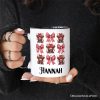 Highland Cow Coquette Bow Valentine Personalized Mug, Cute Hearts Western Gift with Custom Name Highland Cow Coquette Bow Valentine Personalized Mug, Cute Hearts Western Gift with Custom Name