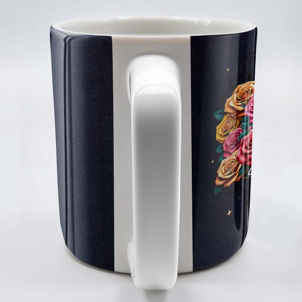 Hija De Dios Mujer De Fe Guerrera De Cristo Sugar Skull And Roses Mug - Personalized Custom Coffee Mug - MEX005_MG Hija De Dios Mujer De Fe Guerrera De Cristo Sugar Skull And Roses Mug - Personalized Custom Coffee Mug - MEX005_MG