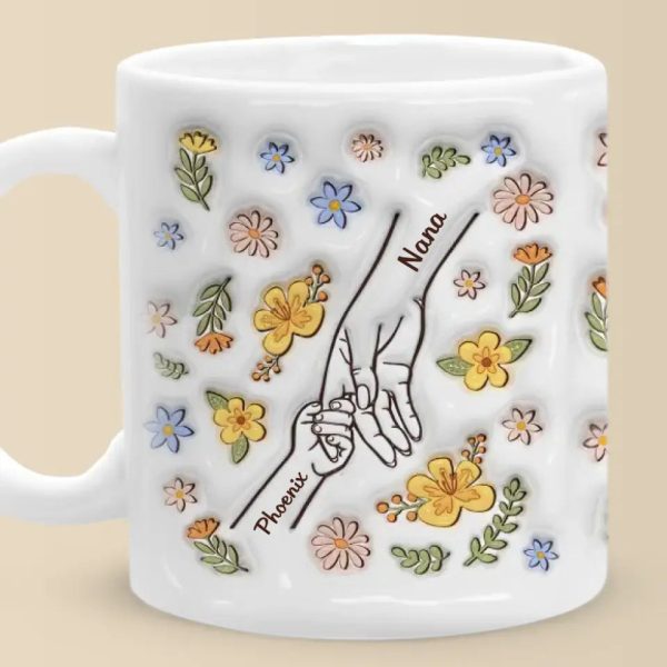Hold Me Tight, Keep Me Safe - Family Personalized Custom 3D Inflated Effect Printed Mug - Mother's Day, Gift For Mom, Grandma Hold Me Tight, Keep Me Safe - Family Personalized Custom 3D Inflated Effect Printed Mug - Mother's Day, Gift For Mom, Grandma