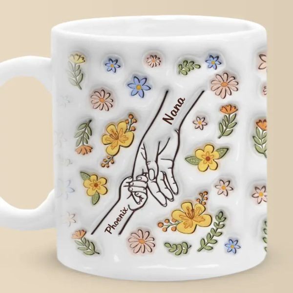 Hold Me Tight, Keep Me Safe - Family Personalized Custom 3D Inflated Effect Printed Mug - Mother's Day, Gift For Mom, Grandma Hold Me Tight, Keep Me Safe - Family Personalized Custom 3D Inflated Effect Printed Mug - Mother's Day, Gift For Mom, Grandma